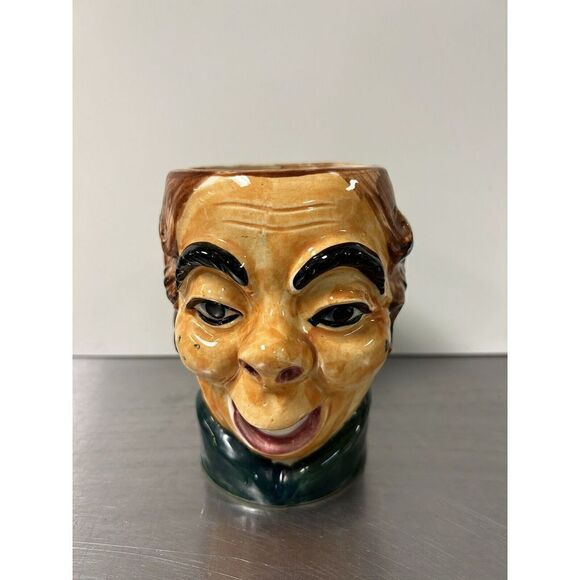 Vintage Occupied Hand made, Hand painted Japan Ceramic Toby mug Circa - Picture 2 of 8